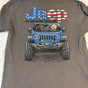 Jeep Blue and Gray Graphic Tee